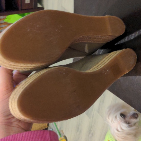 Tory Burch Espadrille Wedges Peep Toe EU Size 40 (US 9.5) Majorca #5… - Picture 9 of 10